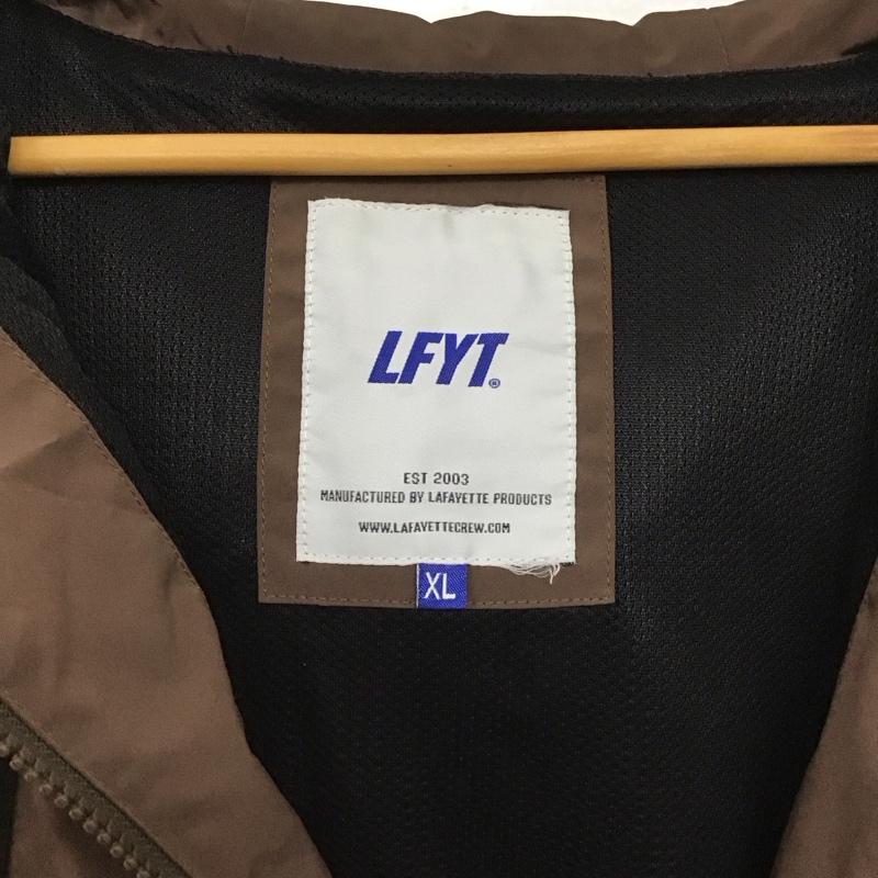 ラファイエット Lafayette ジャケット、上着 ジャンパー、ブルゾン ジップアップジャケット パーカージャケット アウター XL ロゴ、文字 黒 / ブラック / X 茶 / ブラウン /  メンズ USED 古着 中古 10148027