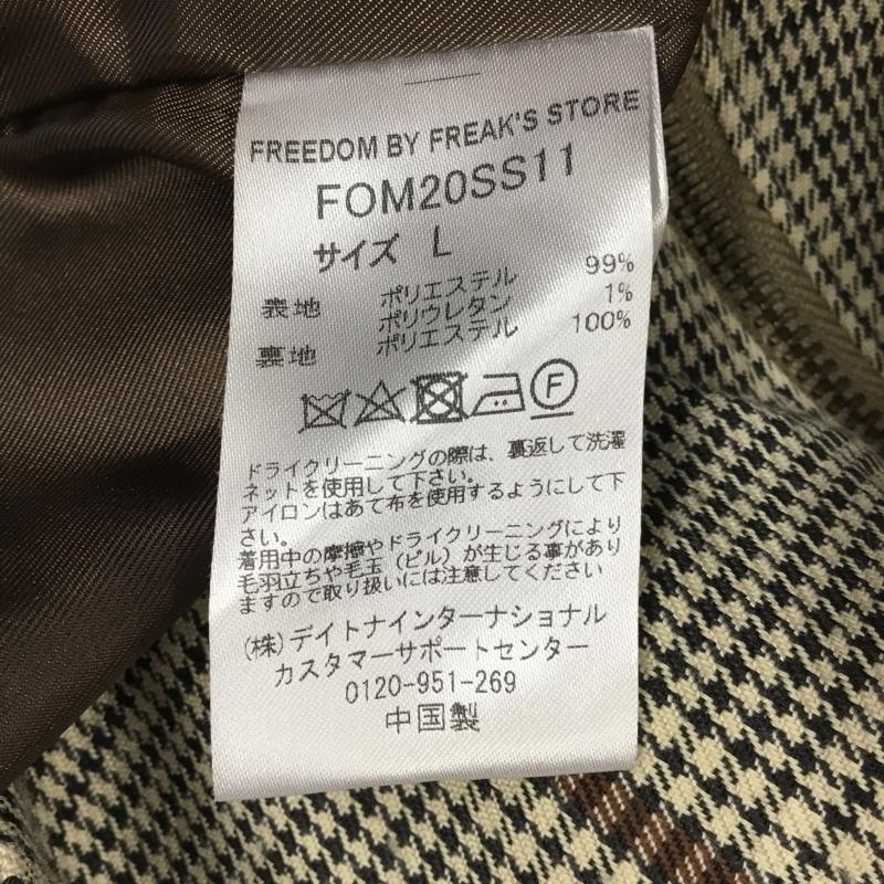 フリークスストア FREAK S STORE ジャケット、上着 ジャケット、ブレザー ジップアップジャケット ジャンパー ジャケット カジュアルジャケット アウター L チェック マルチカラー / マルチカラー /  メンズ USED 古着 中古 10119723