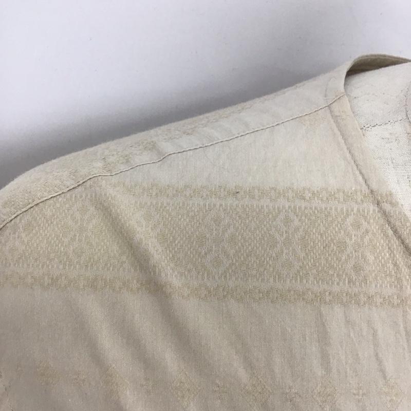 コードナンバーエイト CHORD NUMBER EIGHT シャツ、ブラウス 長袖 長袖シャツ ノーカラーシャツ ヘンリーネックシャツ L 総柄 ベージュ / ベージュ /  メンズ USED 古着 中古 10125313