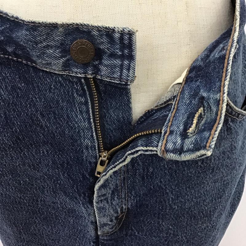 リーバイス Levi s スカート ひざ丈スカート デニムスカート 無地 青 / ブルー /  レディース USED 古着 中古 10117682