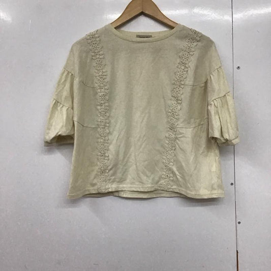 サマンサモスモス Samansa Mos2 カットソー 半袖 FREE 無地 アイボリー / アイボリー /  レディース USED 古着 中古 10144025