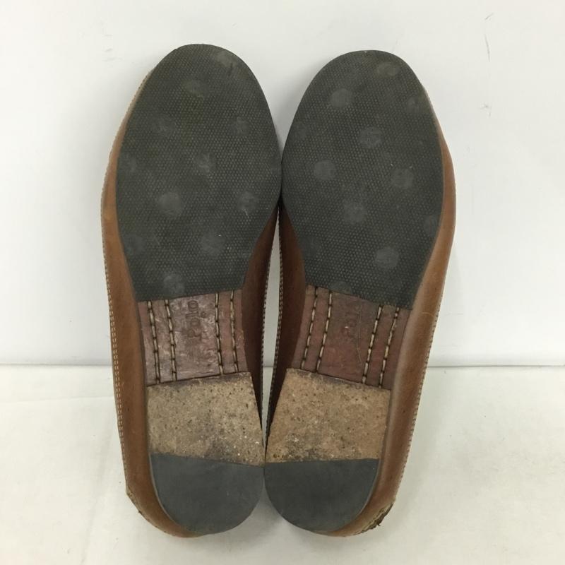 ラルフローレン RALPHLAUREN 革靴 革靴 デッキシューズ 6C 無地 茶 / ブラウン /  レディース USED 古着 中古 10148643