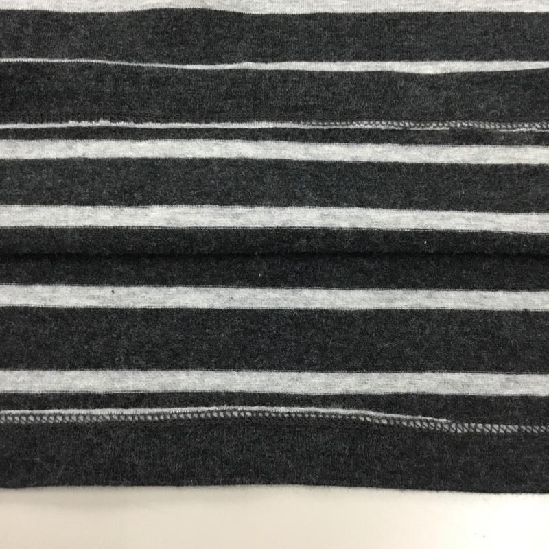 フォーエバー２１ FOREVER21 スカート ミニスカート ミニスカート タイトスカート ボーダー L ボーダー柄 灰 / グレー / X 黒 / ブラック /  レディース USED 古着 中古 10114291