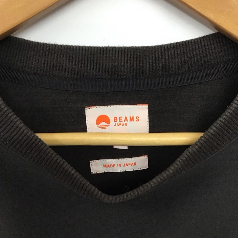 ビームス ジャパン BEAMS JAPAN カットソー 長袖 長袖カットソー 無地カットソー クルーネック L 無地 ダークグレー / ダークグレー /  メンズ USED 古着 中古 10146563