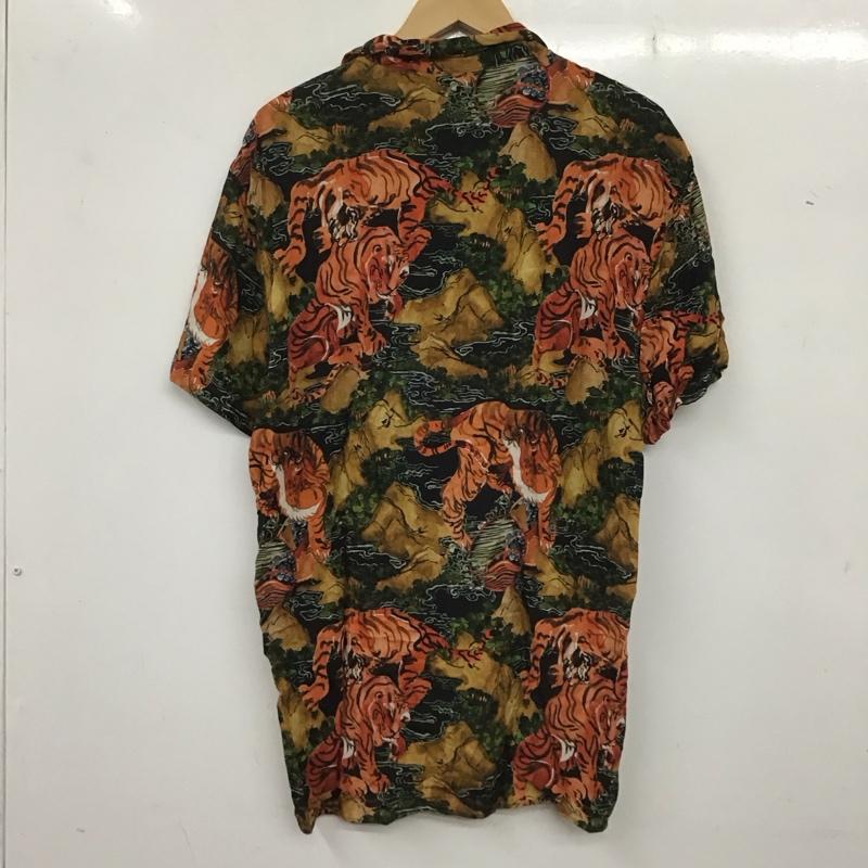 ザラ ZARA シャツ、ブラウス 半袖 半袖シャツ プリントシャツ カジュアルシャツ L プリント マルチカラー / マルチカラー /  メンズ USED 古着 中古 10136142
