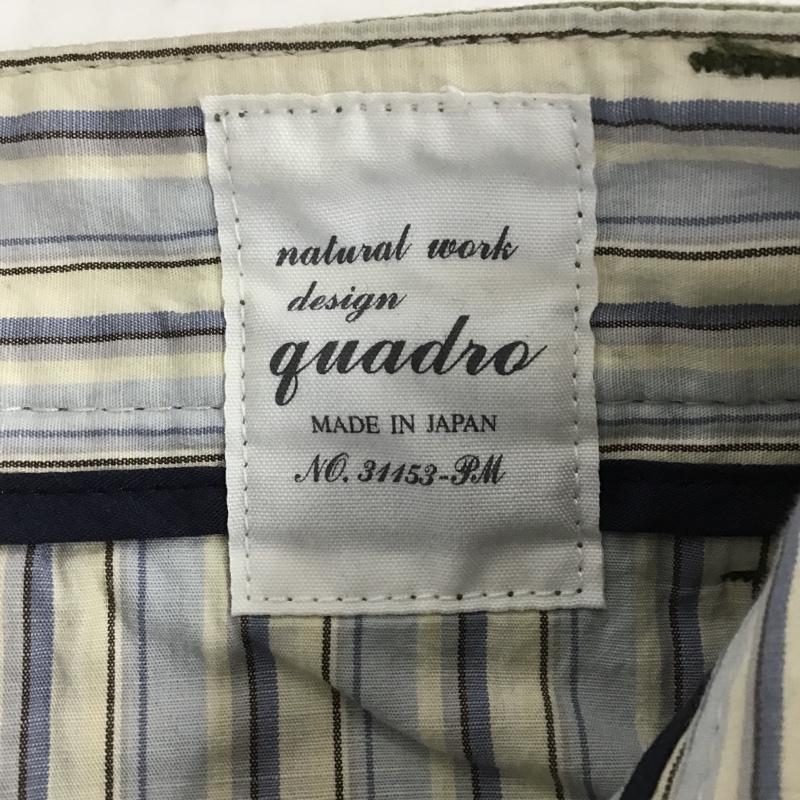 クオドロ quadro パンツ ショートパンツ ハーフパンツ ミリタリーパンツ ショートパンツ カジュアルパンツ 2 無地 カーキ / カーキ /  メンズ USED 古着 中古 10105604