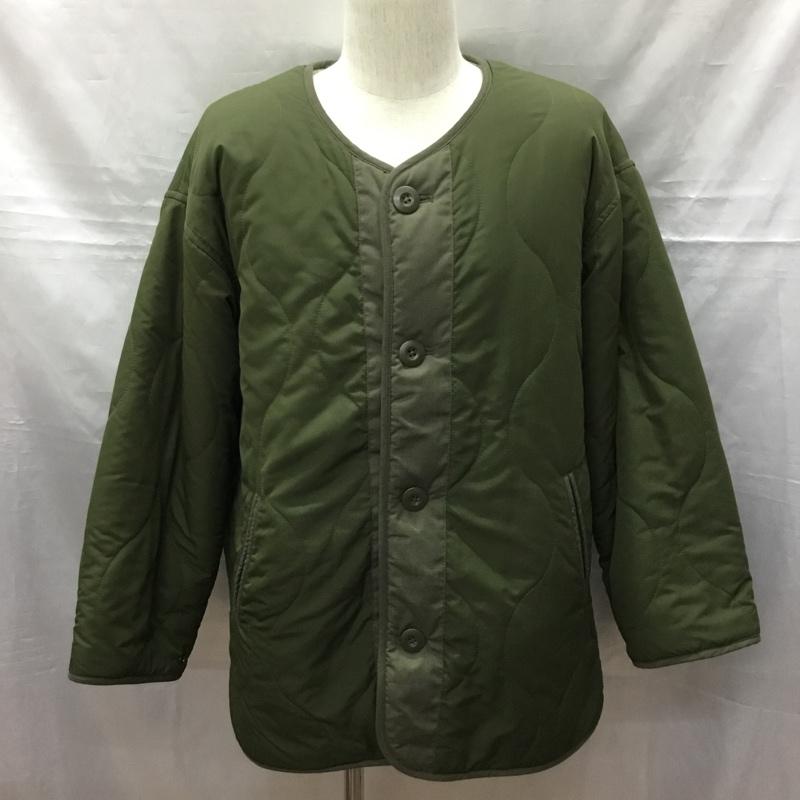 フリークスストア FREAK S STORE ジャケット、上着 ジャケット、ブレザー キルティングジャケット ノーカラージャケット ボタン前開ジャケット リバーシブル FREE 無地 カーキ / カーキ /  メンズ USED 古着 中古 10116602