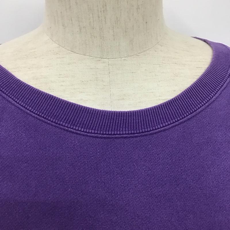 ポロバイラルフローレン Polo by RALPH LAUREN トレーナー 長袖 スウェット 裏起毛 L ワンポイント 紫 / パープル /  メンズ USED 古着 中古 10124954