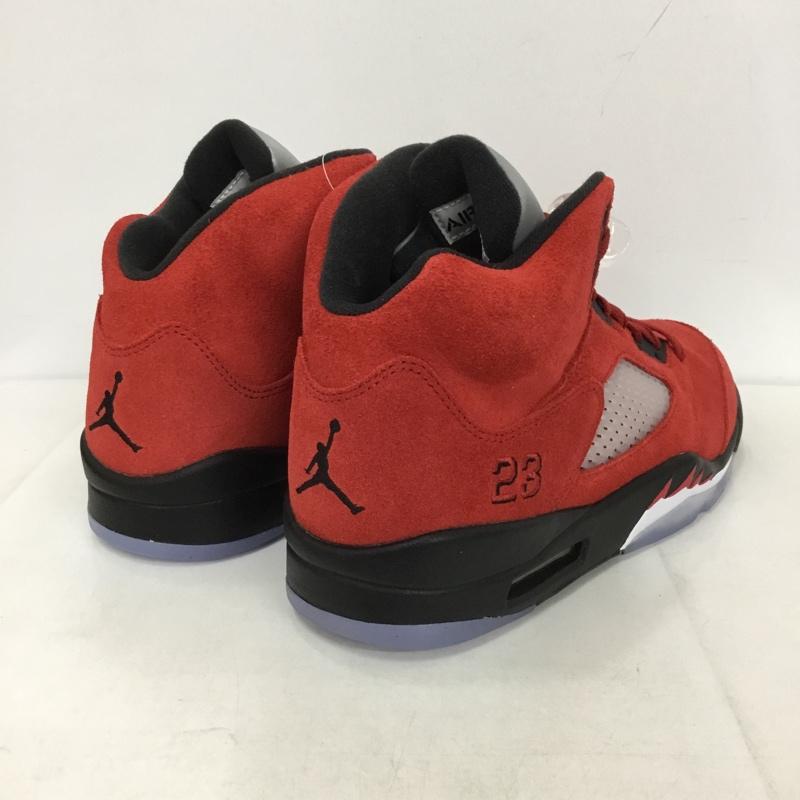ナイキ NIKE スニーカー スニーカー DD0587 600 AIR JORDAN 5 RETRO 28.5cm 箱有 28.5cm ワンポイント 赤 / レッド / X 黒 / ブラック / X 透明 / クリア /  メンズ USED 古着 中古 10131578