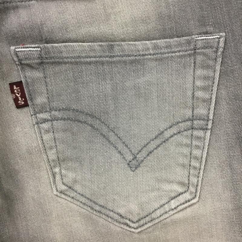 リーバイス Levi s パンツ デニム、ジーンズ W24/61 無地 灰 / グレー /  レディース USED 古着 中古 10095292