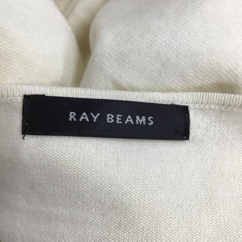 レイビームス Ray BEAMS カットソー 長袖 長袖カットソー Vネックカットソー ロングスリーブカットソー M 無地 白 / ホワイト /  メンズ USED 古着 中古 10117399
