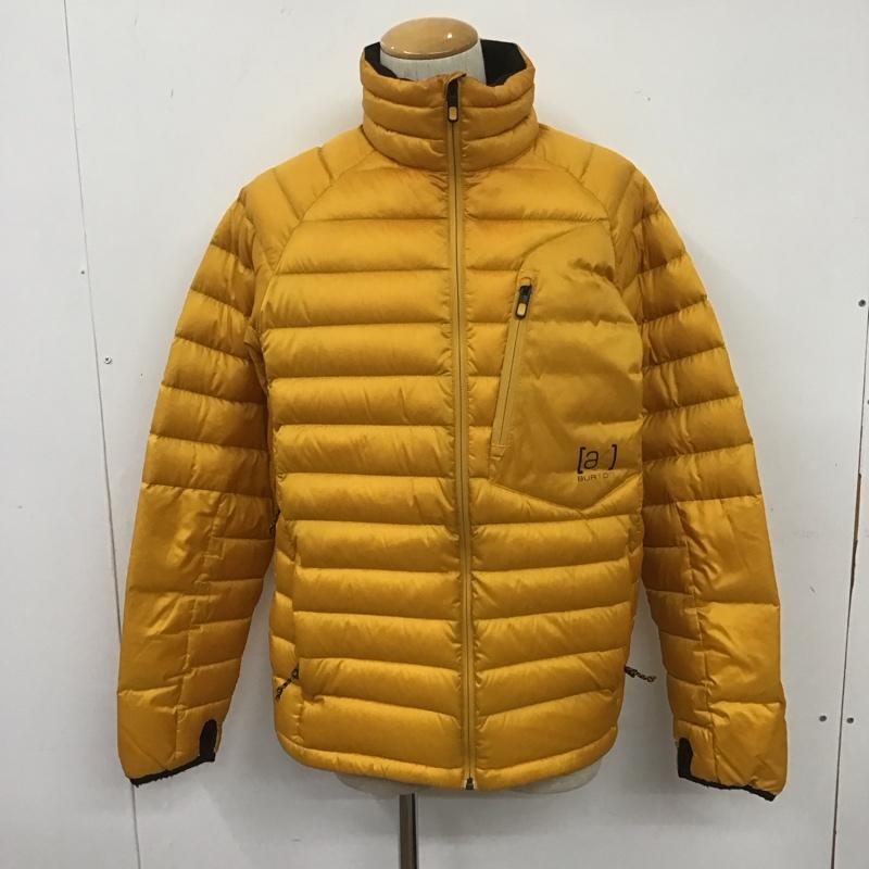 バートン BURTON ジャケット、上着 ジャンパー、ブルゾン ジップアップジャケット ダウンジャケット カジュアルジャケット アウター M ロゴ、文字 黄 / イエロー /  メンズ USED 古着 中古 10106698