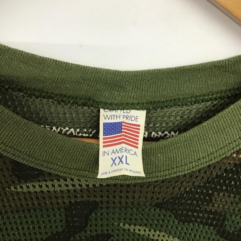 ジャーナルスタンダード トライセクト JOURNAL STANDARD TRISECT Tシャツ 長袖 メッシュ ロンT バックプリント XXL カモフラージュ柄・迷彩 マルチカラー / マルチカラー /  メンズ USED 古着 中古 10146344