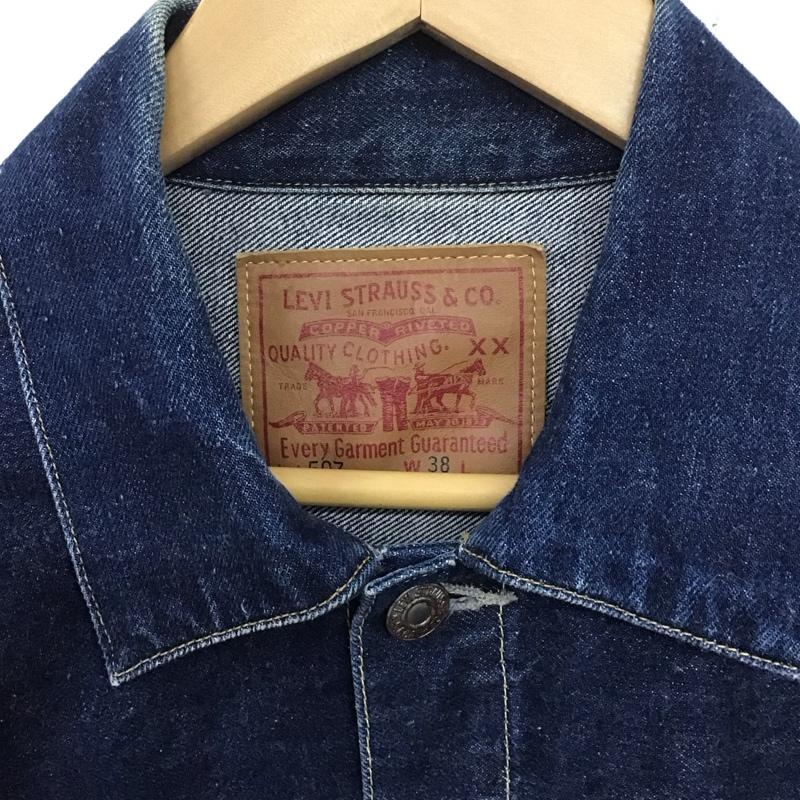 リーバイストラウスアンドコー Levi Strauss & co. ジャケット、上着 ジャケット、ブレザー デニムジャケット Gジャン アウター カジュアルジャケット 38 無地 インディゴ / インディゴ /  メンズ USED 古着 中古 10138414
