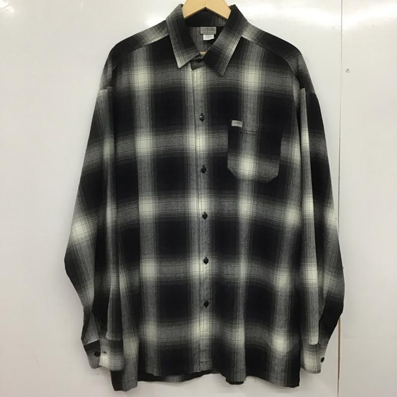 キャルトップ CALTOP シャツ、ブラウス 長袖 長袖シャツ チェックシャツ カラーシャツ XL チェック ダークグレー / ダークグレー /  メンズ USED 古着 中古 10148275