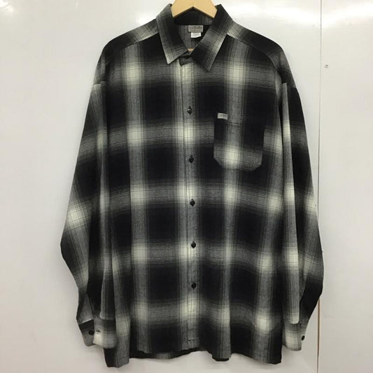 キャルトップ CALTOP シャツ、ブラウス 長袖 長袖シャツ チェックシャツ カラーシャツ XL チェック ダークグレー / ダークグレー /  メンズ USED 古着 中古 10148275