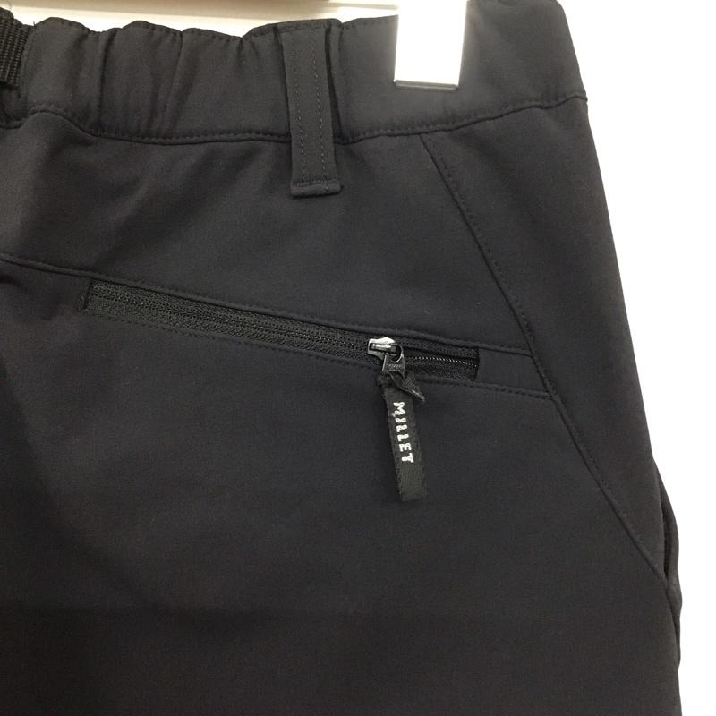 ミレー MILLET パンツ ワークパンツ、ペインターパンツ miv01810 モンテローザパンツ ワイドパンツ M ロゴ、文字 黒 / ブラック /  メンズ USED 古着 中古 10142131
