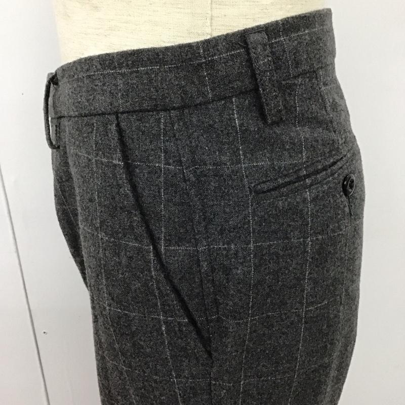シップスジェネラルサプライ SHIPS GENERAL SUPPLY パンツ スラックス スラックス ワイドパンツ カジュアルパンツ ストレートパンツ チェックパンツ M チェック 灰 / グレー /  メンズ USED 古着 中古 10107259