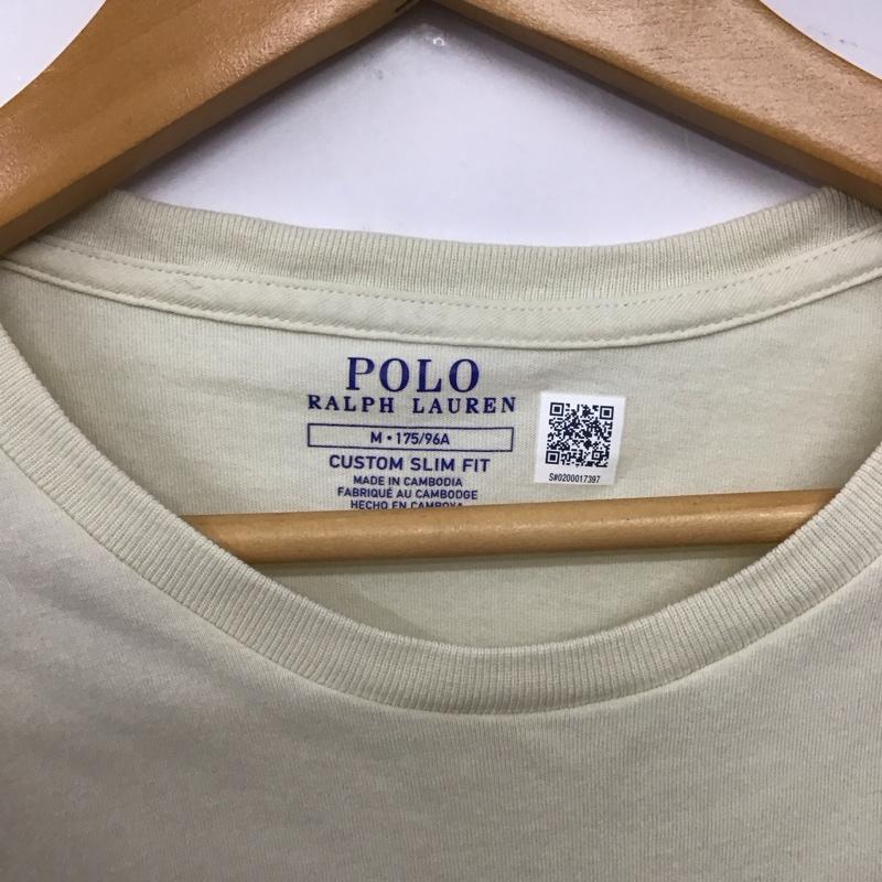 ポロラルフローレン POLO RALPH LAUREN Tシャツ 半袖 半袖カットソー プリントTシャツ クルーネックカットソー M ロゴ、文字 アイボリー / アイボリー /  メンズ USED 古着 中古 10140752
