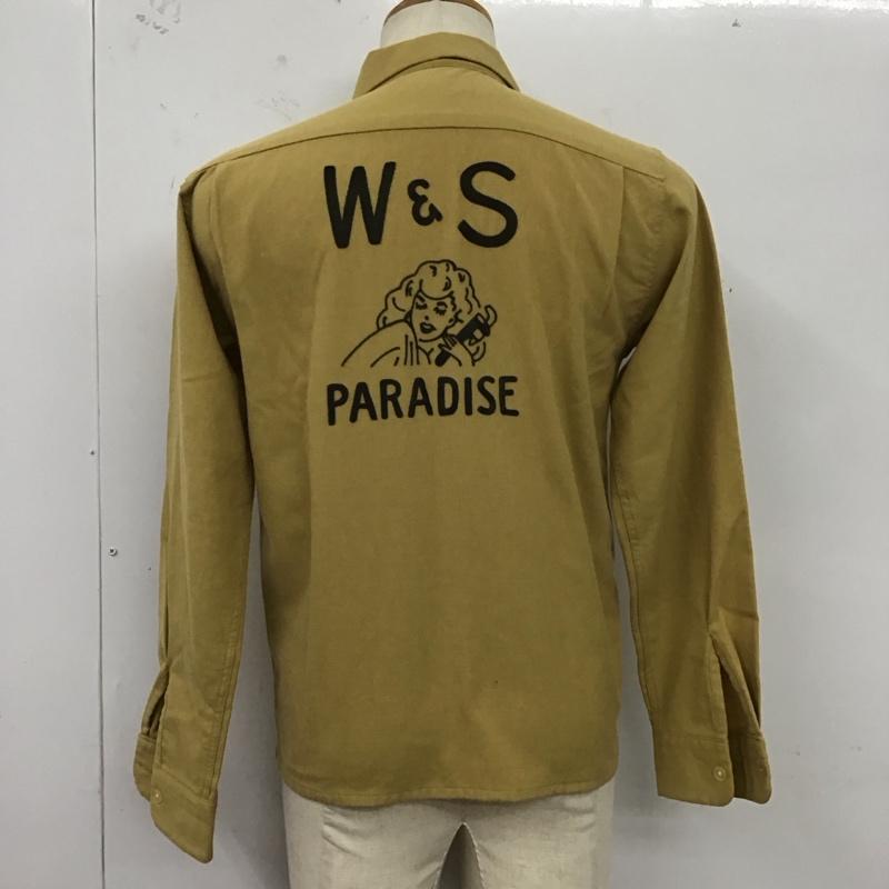 ラディアル RADIALL シャツ、ブラウス 長袖 S ロゴ、文字 X 刺繍 マスタード / マスタード /  メンズ USED 古着 中古 10123273