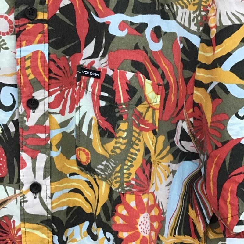 ボルコム VOLCOM シャツ、ブラウス 半袖 半袖シャツ プリントシャツ ポケットシャツ L プリント マルチカラー / マルチカラー /  メンズ USED 古着 中古 10132195