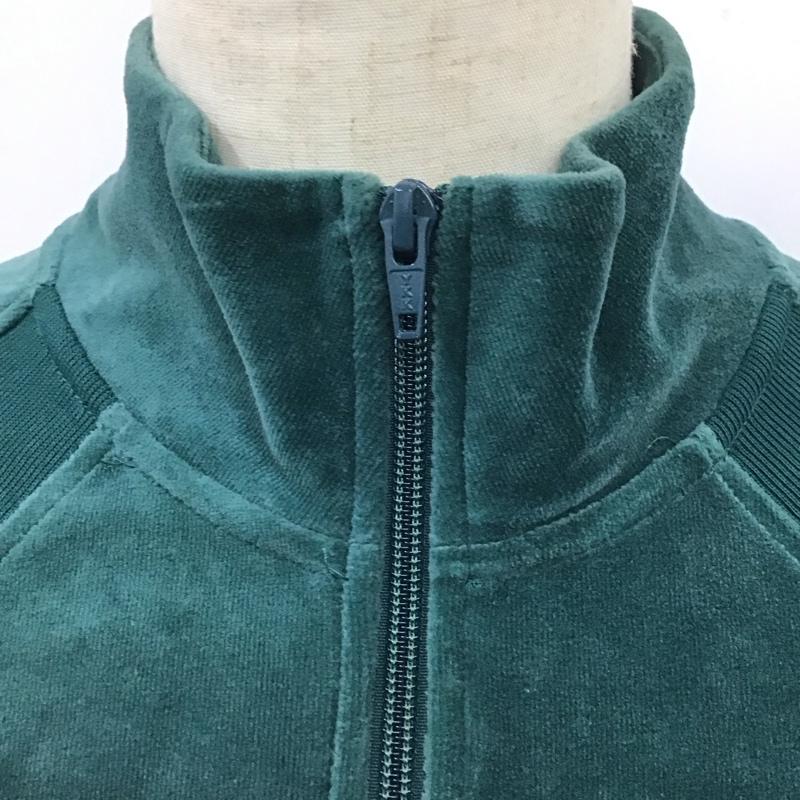 シュプリーム Supreme カットソー 長袖 18SS Supreme×LACOSTE VelourHalfZipTrackTop プルオーバー L ロゴ、文字 緑 / グリーン /  メンズ USED 古着 中古 10115606