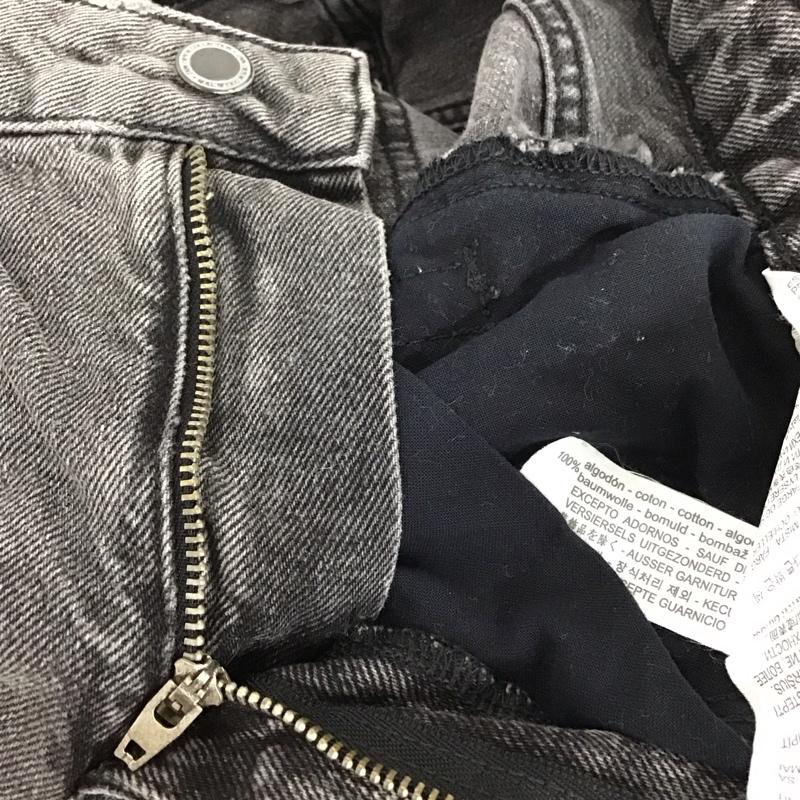 ザラ ZARA パンツ デニム、ジーンズ デニムパンツ スリムパンツ ストレッチパンツ ジーンズ 32インチ 無地 黒 / ブラック /  レディース USED 古着 中古 10122406