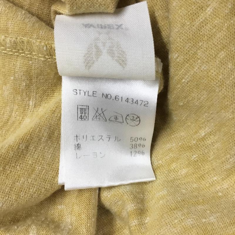 アヴィレックス AVIREX Tシャツ 半袖 6143472 クルーネック ホットドッグ XL ロゴ、文字 黄 / イエロー /  メンズ USED 古着 中古 10118943