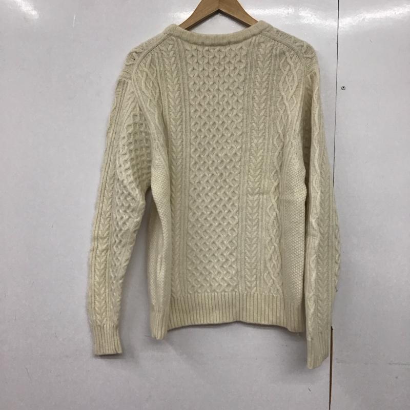 ジャーナルスタンダード JOURNAL STANDARD ニット、セーター 長袖 19-080-600-2020-3-0 ケーブル編み クルーネック M  オフホワイト / オフホワイト /  メンズ USED 古着 中古 10144010