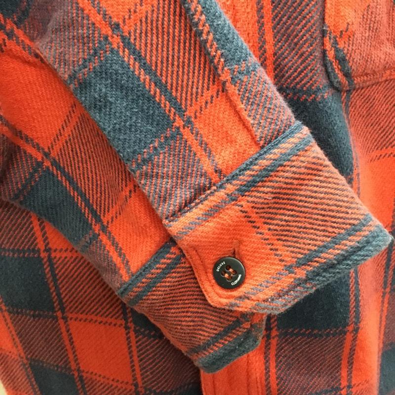 デラックス DELUXE シャツ、ブラウス 長袖 長袖シャツ カラーシャツ ポケットシャツ 長袖カットソー チェックシャツ L チェック マルチカラー / マルチカラー /  メンズ USED 古着 中古 10117541