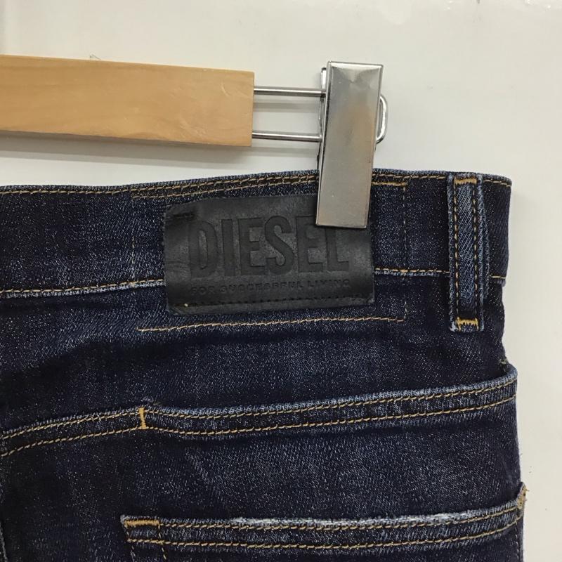 ディーゼル DIESEL パンツ デニム、ジーンズ デニムパンツ スリムパンツ カジュアルパンツ ストレッチパンツ 30インチ ダメージ加工 インディゴ / インディゴ /  メンズ USED 古着 中古 10147600