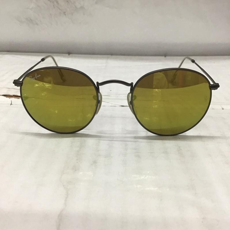 レイバン Ray-Ban めがね・サングラス サングラス RB3447 ROUND METAL ミラーレンズ ロゴ、文字 マルチカラー / マルチカラー /  メンズ USED 古着 中古 10114306