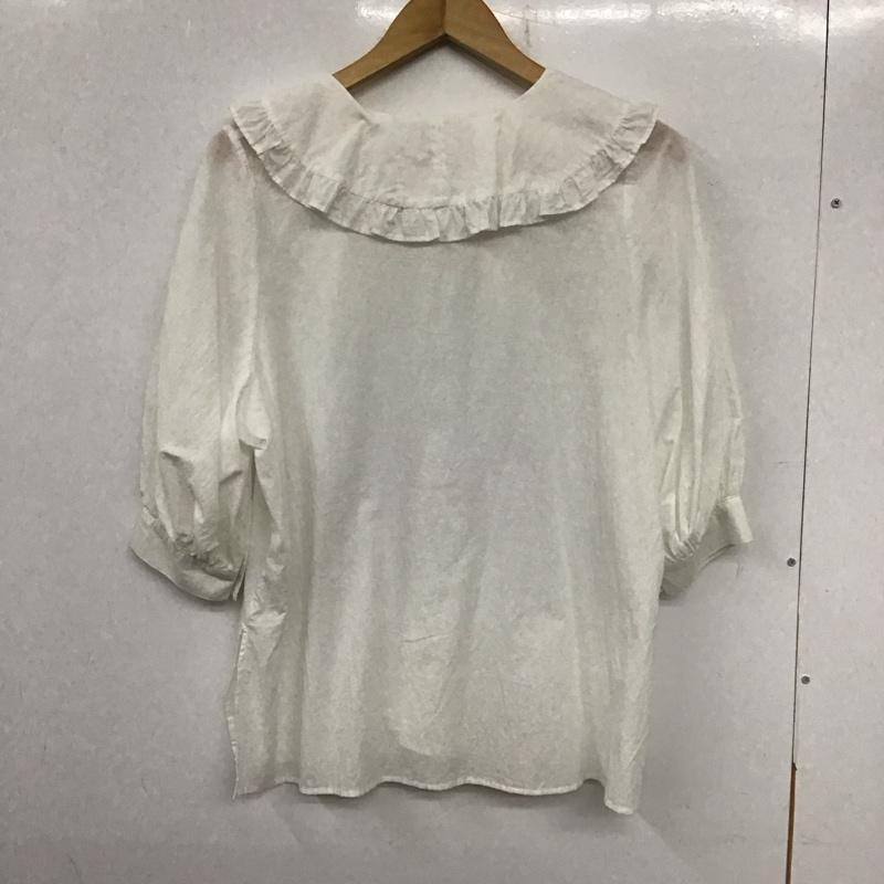 ローリーズファーム LOWRYS FARM シャツ、ブラウス 七分袖 FREE 無地 白 / ホワイト /  レディース USED 古着 中古 10137218