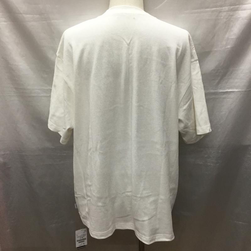 ノーティカ NAUTICA カットソー 半袖 半袖カットソー プリントTシャツ クルーネックカットソー L ロゴ、文字 白 / ホワイト /  メンズ USED 古着 中古 10120480