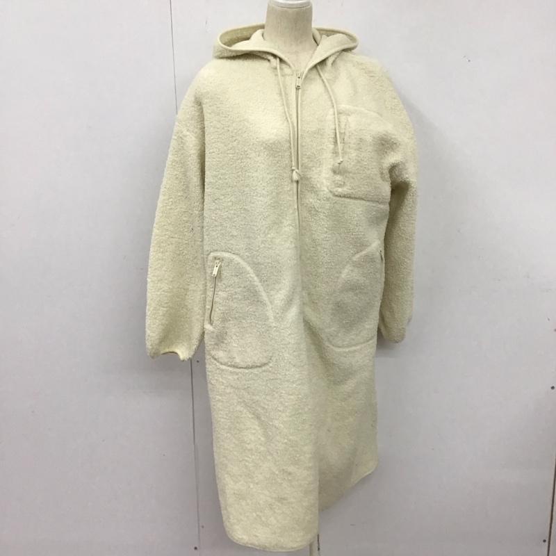 ジーユー GU コート コート一般 241-338484 ボアオーバーサイズロングコート GU × UNDERCOVER M 無地 白 / ホワイト /  レディース USED 古着 中古 10126574