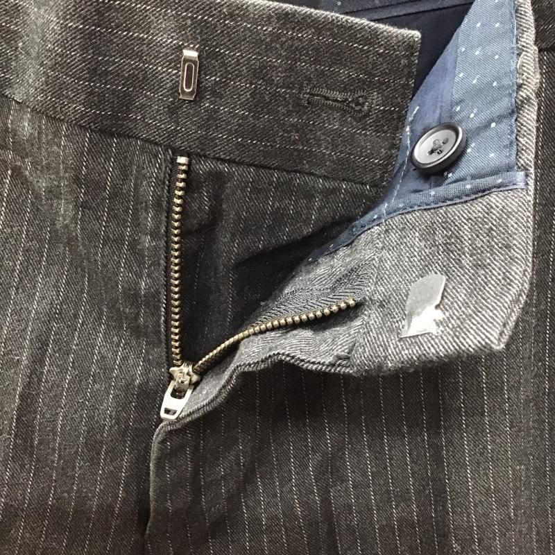 バナナリパブリック BANANA REPUBLIC パンツ スラックス スラックスパンツ ワイドパンツ カジュアルパンツ ストライプパンツ 30インチ ストライプ 灰 / グレー /  メンズ USED 古着 中古 10116881