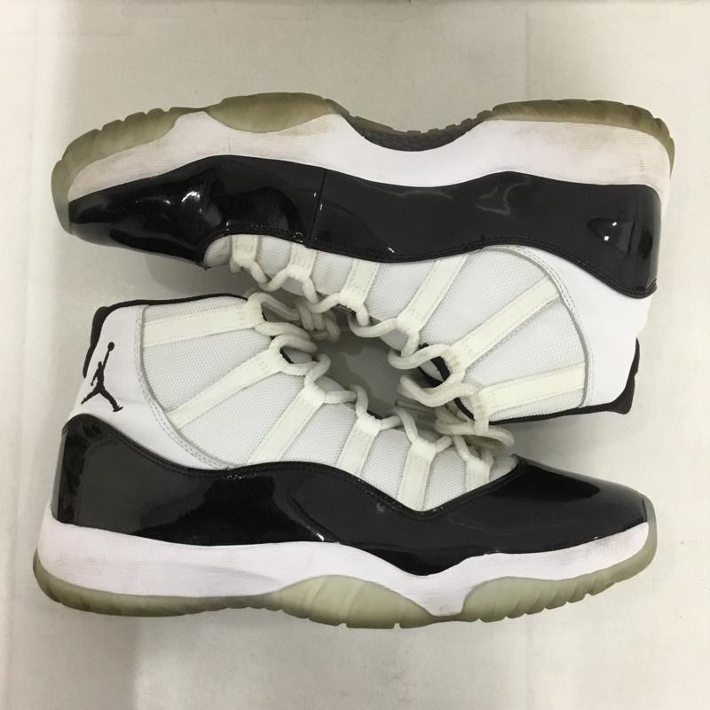 ナイキ NIKE スニーカー スニーカー 378037-100 AIR JORDAN 11 RETRO 28.5cm 箱有 28.5cm ワンポイント 白 / ホワイト / X 黒 / ブラック /  メンズ USED 古着 中古 10142704