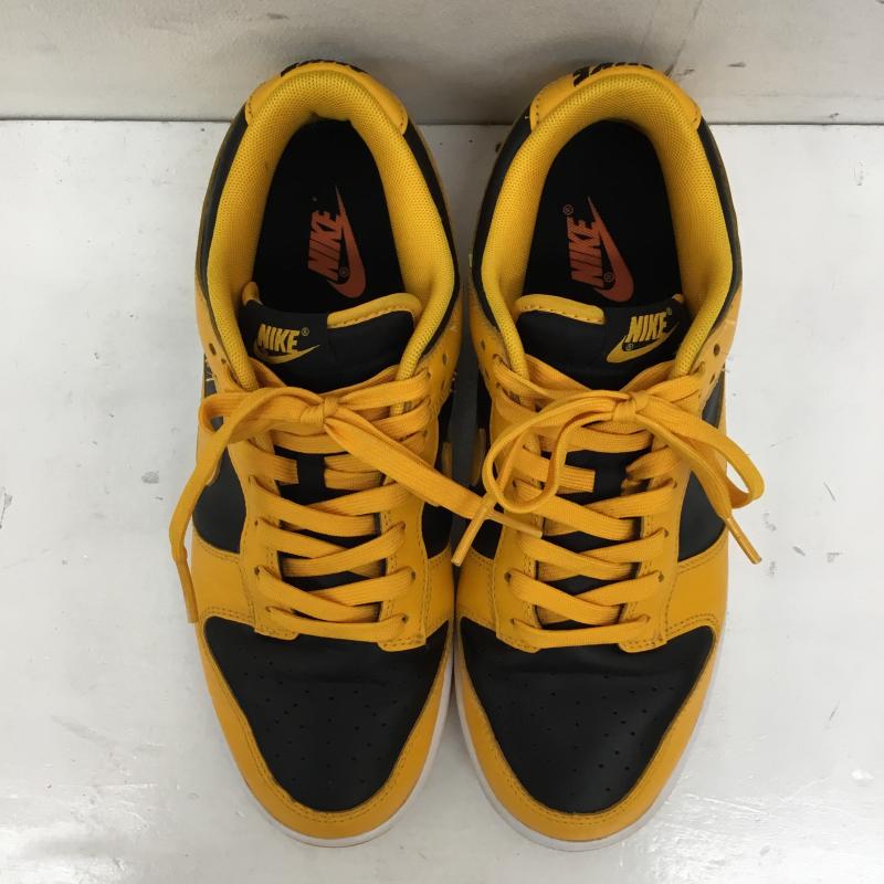 ナイキ NIKE スニーカー スニーカー DD1391-004 Dunk Low Championship Goldenrod 26.5cm ロゴ、文字 黒 / ブラック / X 黄 / イエロー /  メンズ USED 古着 中古 10141696
