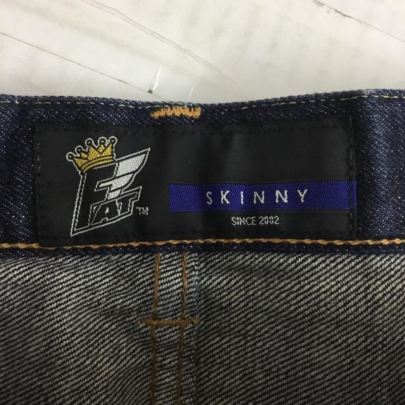 エフエイティー FAT パンツ デニム、ジーンズ デニムパンツ ワイドパンツ ストレートパンツ カジュアルパンツ 無地 インディゴ / インディゴ /  メンズ USED 古着 中古 10115638
