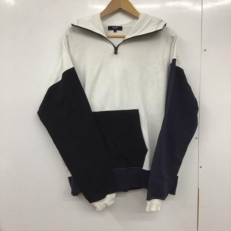 ビームス ハート BEAMS HEART パーカー 長袖 長袖パーカー プルオーバーパーカー スウェット M 無地 白 / ホワイト / X 黒 / ブラック / X 紺 / ネイビー /  メンズ USED 古着 中古 10132673