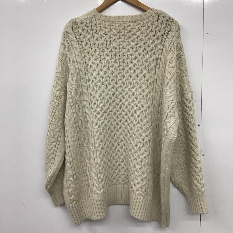 ナチュラルバイクリップ natural by clip ニット、セーター 長袖 FREE 無地 アイボリー / アイボリー /  レディース USED 古着 中古 10150051