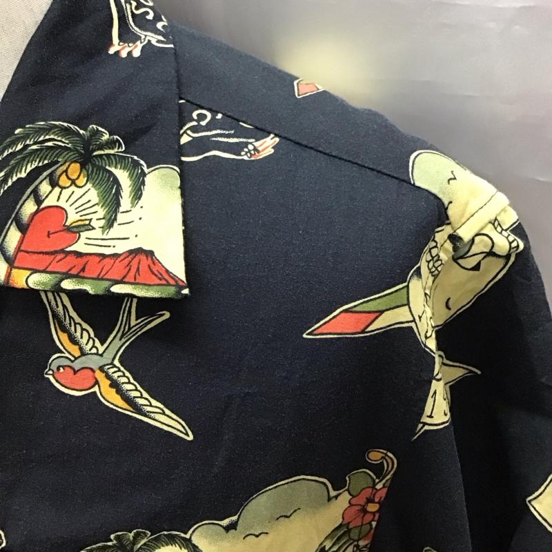 ショット schott シャツ、ブラウス 半袖 半袖シャツ カラーシャツ 半袖カットソー プリントシャツ M プリント マルチカラー / マルチカラー /  メンズ USED 古着 中古 10116575