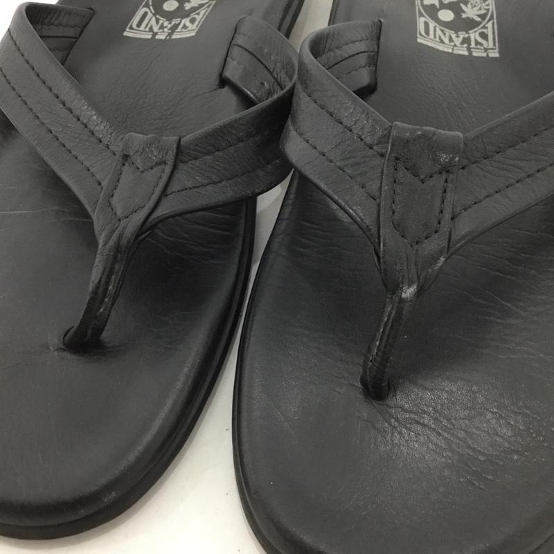 アイランドスリッパ ISLAND SLIPPER サンダル サンダル トングサンダル 10 無地 黒 / ブラック /  メンズ USED 古着 中古 10149666