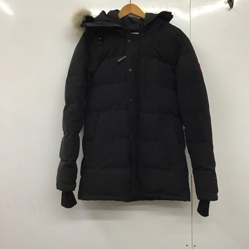 カナダグース CANADA GOOSE ジャケット、上着 ジャンパー、ブルゾン 3805ma カーソンパーカダウンジャケット アウター S ロゴ、文字 黒 / ブラック /  メンズ USED 古着 中古 10144222