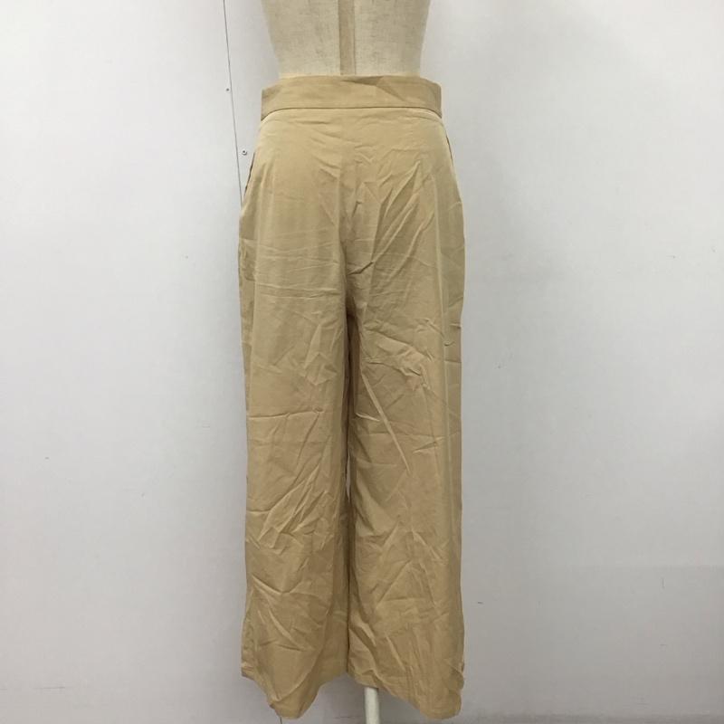 ザラ ZARA パンツ スラックス ワイドパンツ XS 無地 ベージュ / ベージュ /  レディース USED 古着 中古 10112619