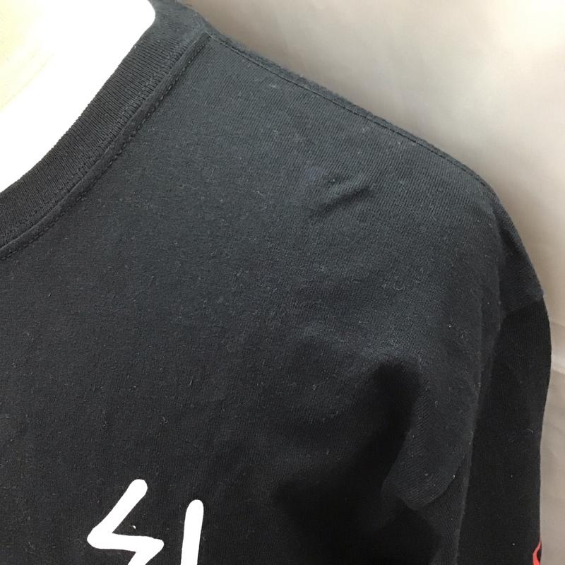 ラーキングクラス LURKING CLASS カットソー 長袖 長袖カットソー クルーネックカットソー ロングスリーブカットソー プリントTシャツ L ロゴ、文字 黒 / ブラック /  メンズ USED 古着 中古 10113198