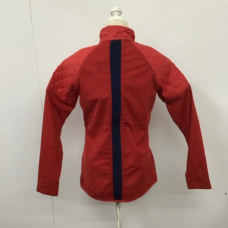 アディダス adidas ジャケット、上着 ジャンパー、ブルゾン M ロゴ、文字 赤 / レッド /  レディース USED 古着 中古 10128359
