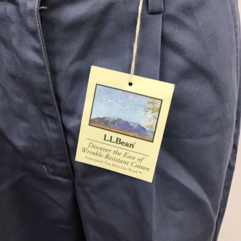 エルエルビーン L.L.Bean パンツ チノパン テーパードパンツ コットン 無地 青 / ブルー /  レディース USED 古着 中古 10118717
