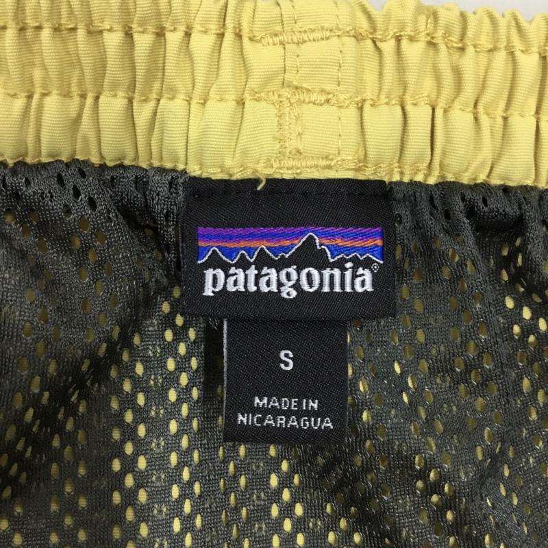 パタゴニア patagonia パンツ ショートパンツ 57021SP19 ショートパンツ ナイロンパンツ S ロゴ、文字 黄 / イエロー /  メンズ USED 古着 中古 10117519