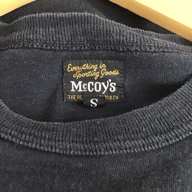ザリアルマッコイズ THE REAL McCOY S Tシャツ 半袖 半袖カットソー プリントTシャツ クルーネックカットソー S プリント 黒 / ブラック /  メンズ USED 古着 中古 10113148